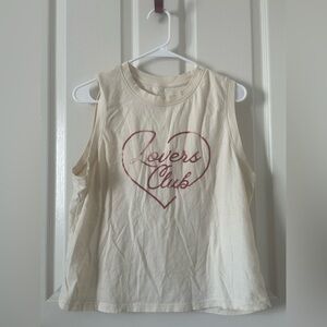 Spiritual Gangster Cream Heart Muscle Tee